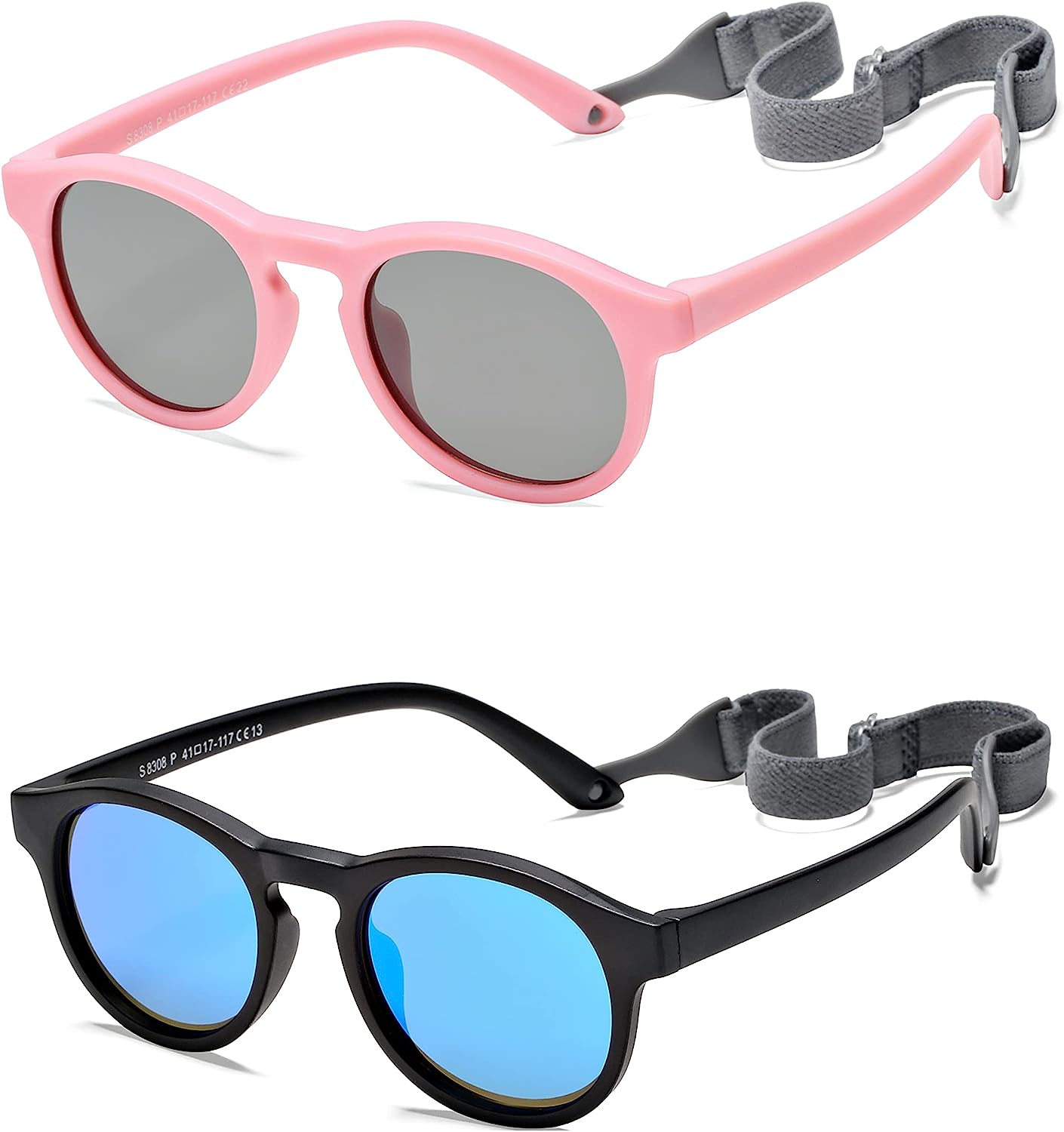 230816030131374_1 Pro Acme Polarized Baby Sunglasses with Strap for Toddler Newborn Infant Age 0-24 Months Flexible Boy Girls Sunglasses UV400 - Image 1